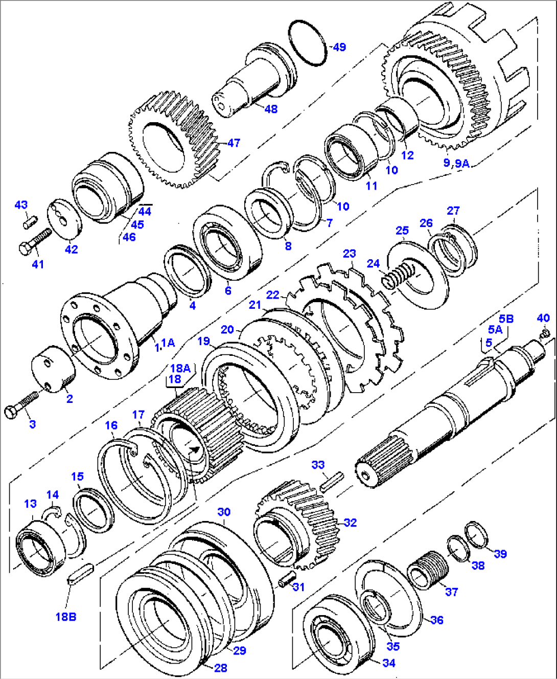 POWERSHIFT TRANSMISSION, DRIVE SHAFT