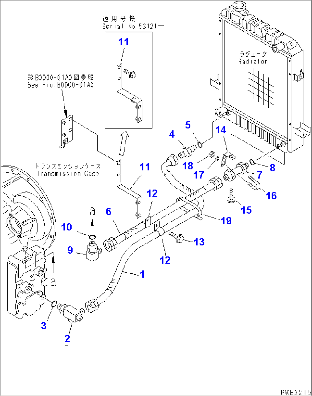 TRANSMISSION PIPING (TORQUE CONVERTER AND TRANSMISSION LINE)