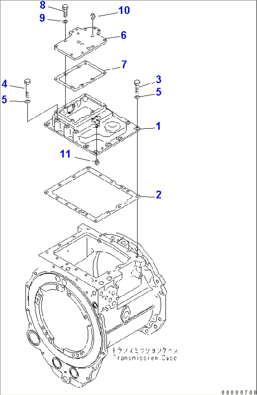 TRANSMISSION VALVE COVER(#1201-)