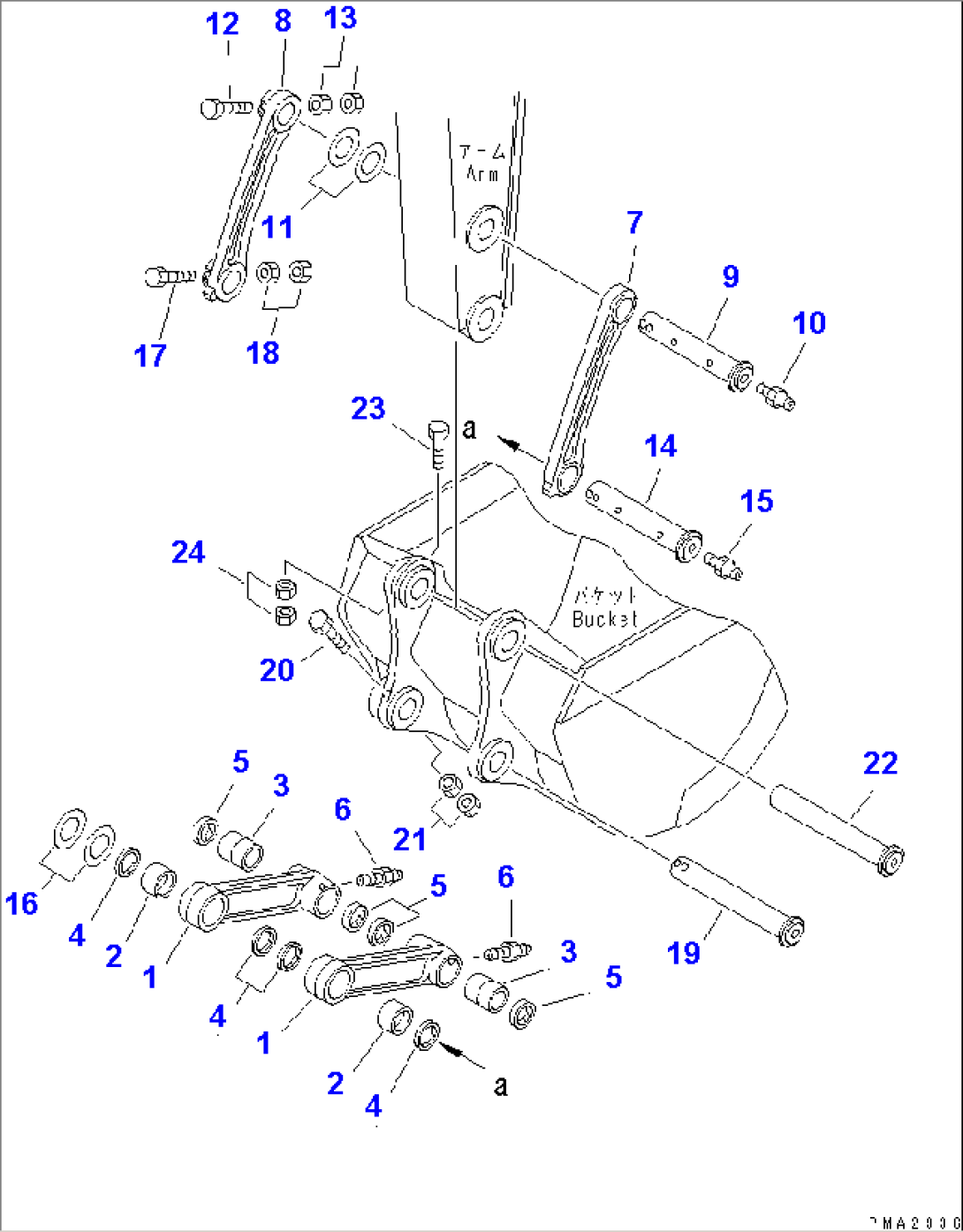 BUCKET LINK (YELLOW)(#5001-)