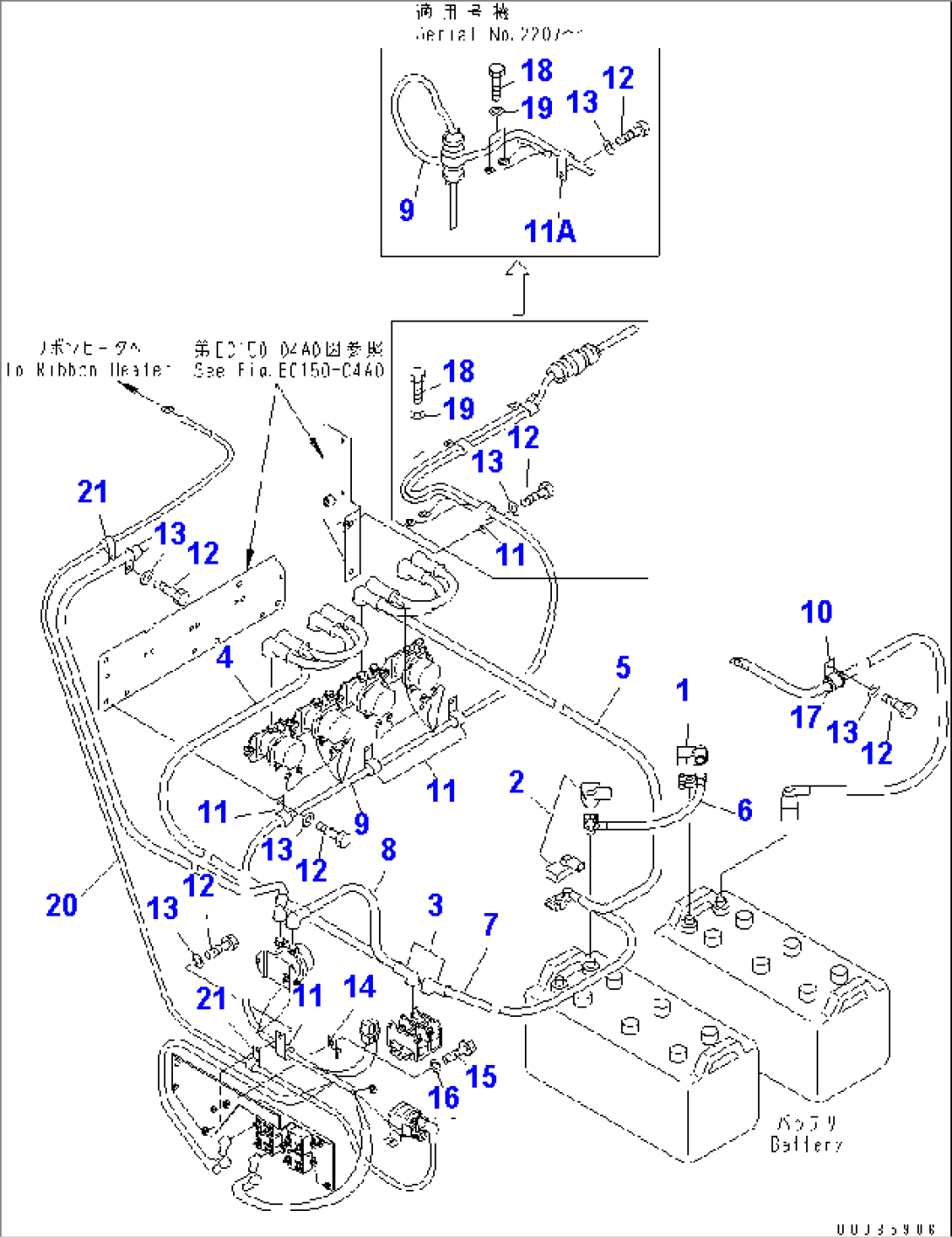 BATTERY BOX (BATTERY WIRING)(#2001-)