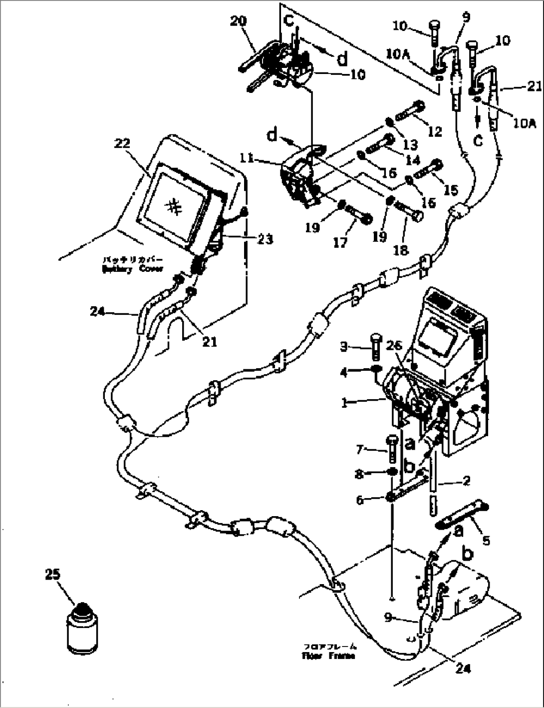 CAR COOLER PIPING (1/2)(#58019-)