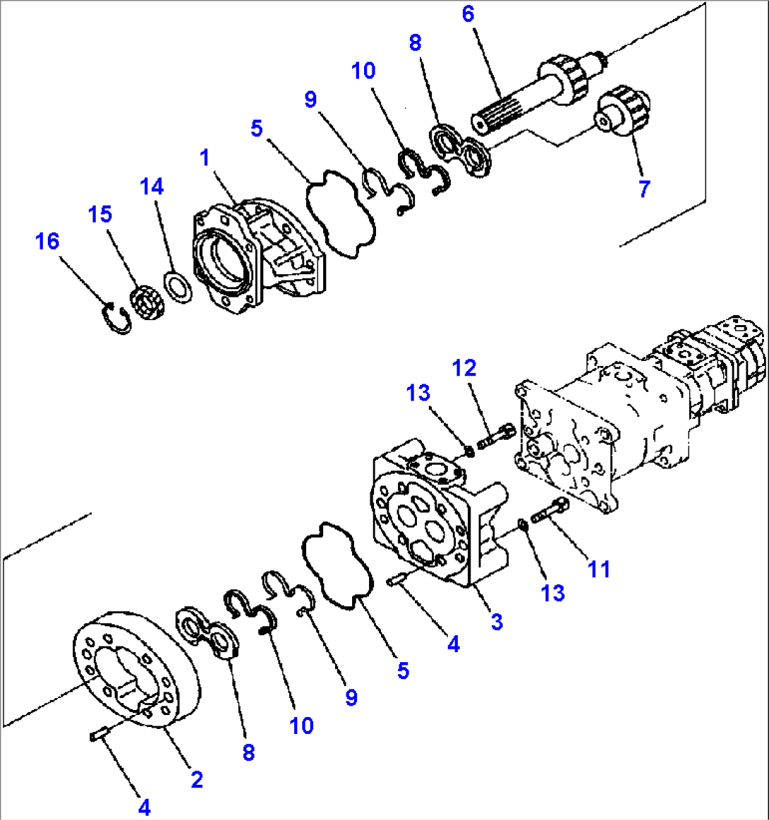H1610-01A0 HYDRAULIC PUMP PUMP ASSEMBLY