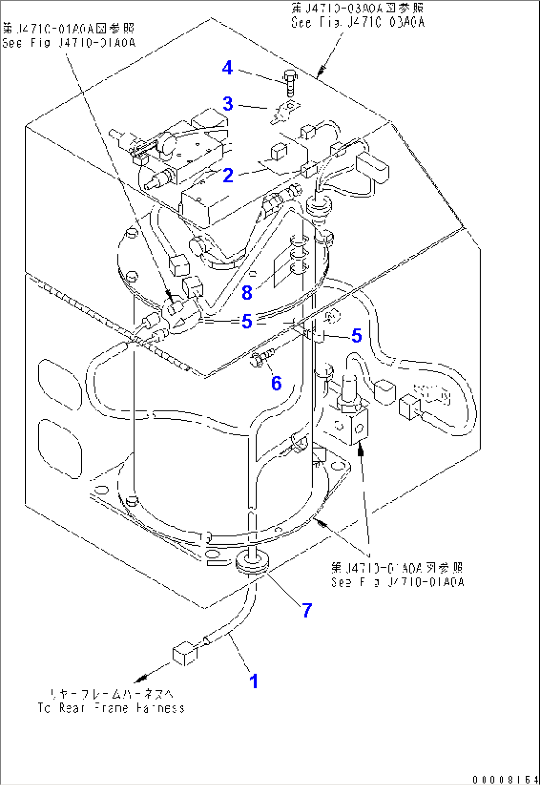 REAR HARNESS (AUTO GREASE LINE)(#50011-)