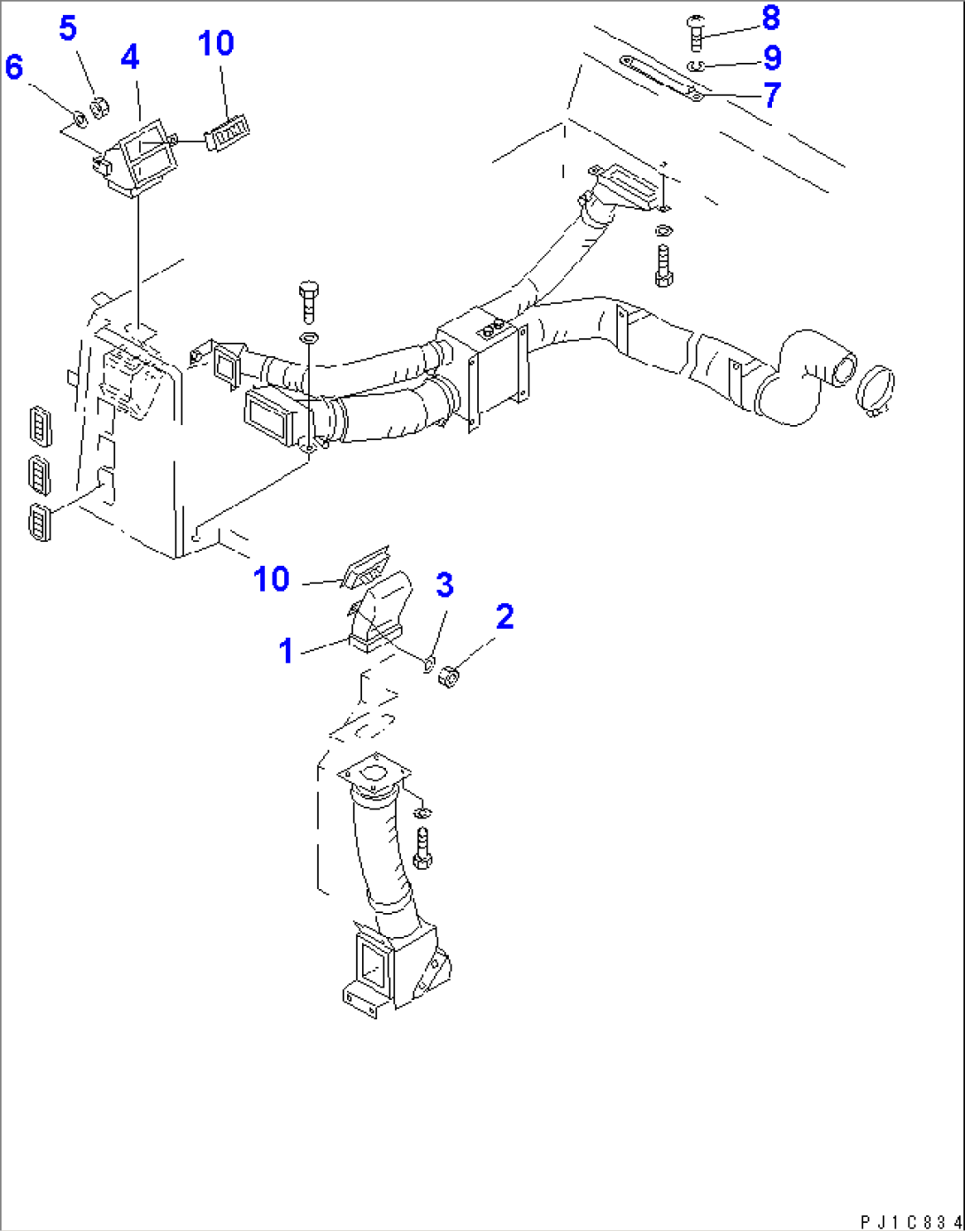 AIR CONDITIONER DUCT AND NOZZLE