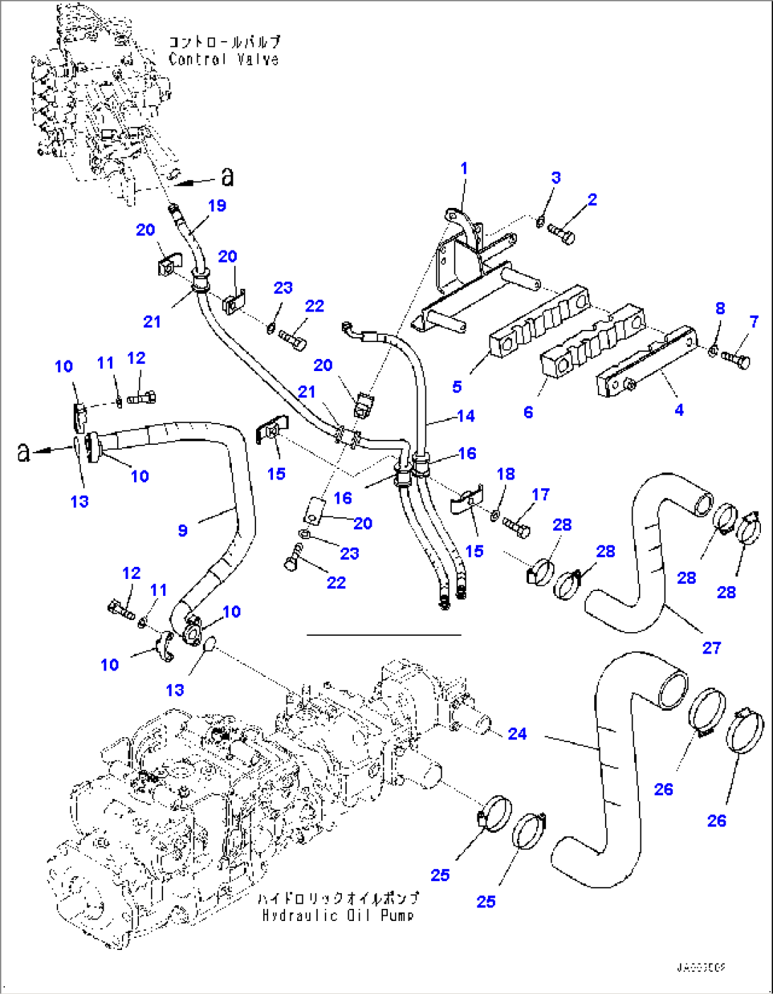 Hydraulic Pump Piping, Delivery Piping (#30001-30616)