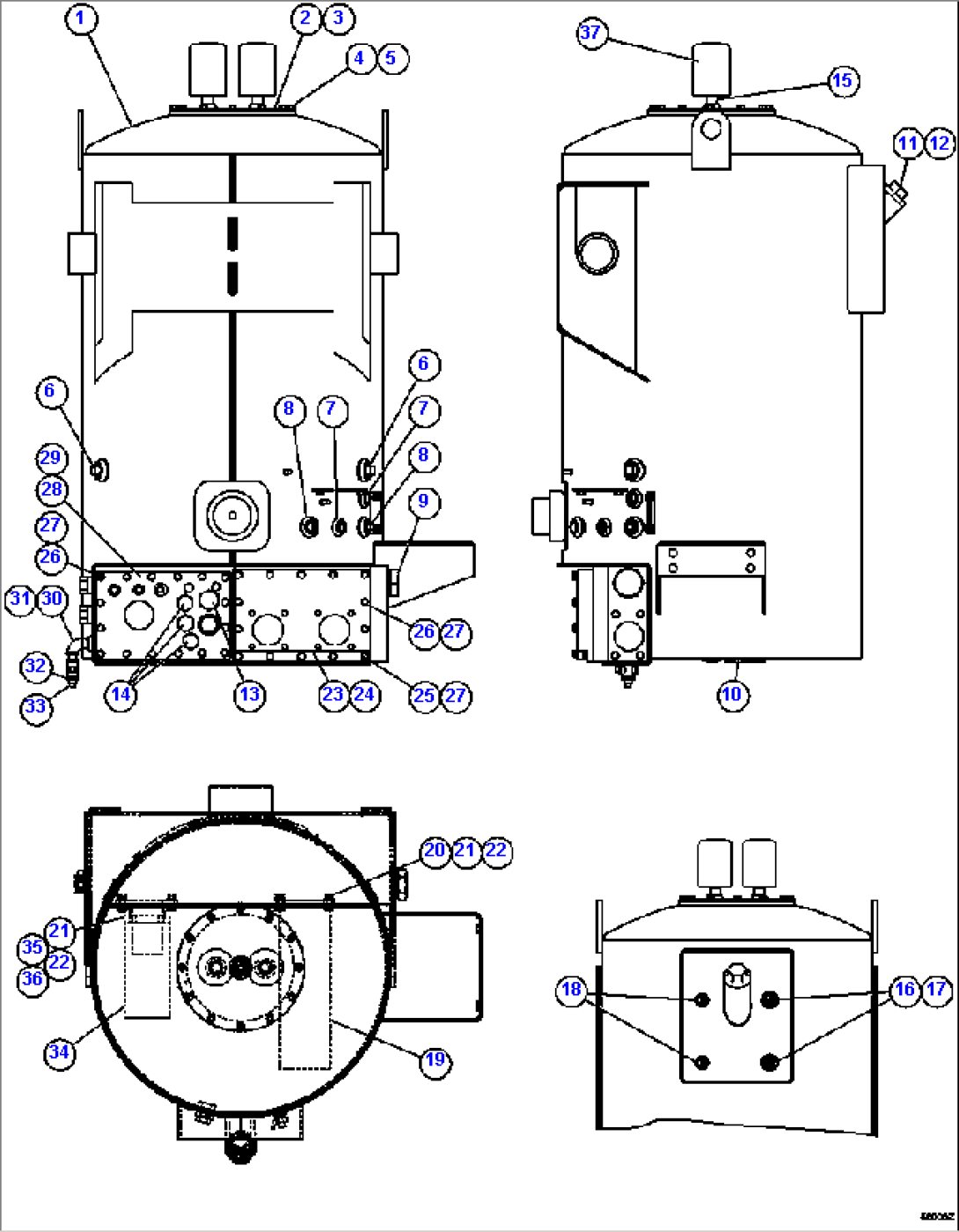 HYDRAULIC TANK ASSEMBLY