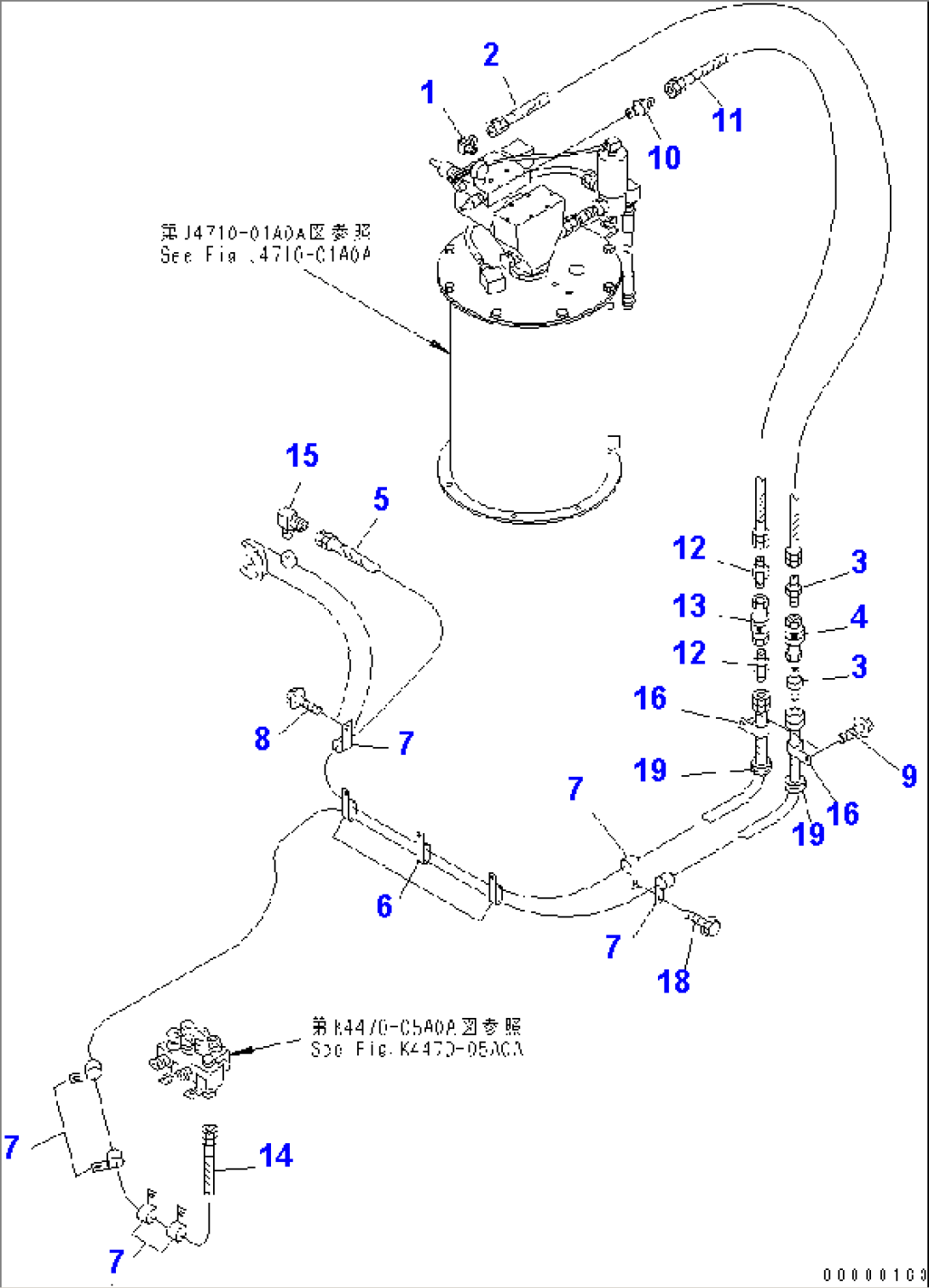 AUTO GREASE (GREASE PUMP PIPING)(#50011-)