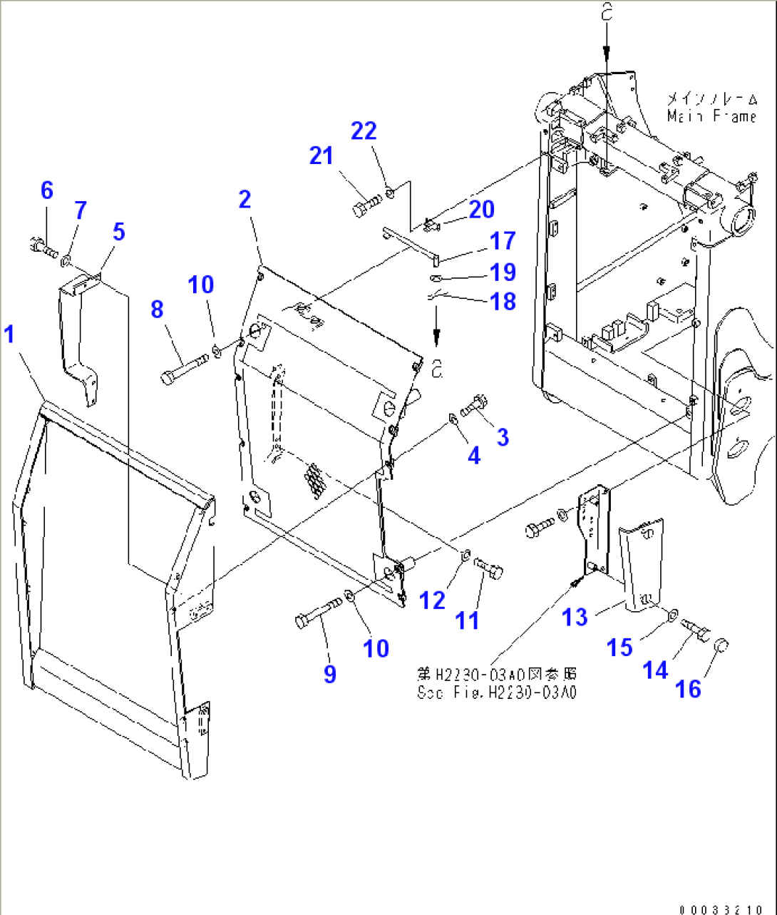 RADIATOR MASK (FOR REINFORCED TYPE) (FOR 6WAY PAT DOZER)