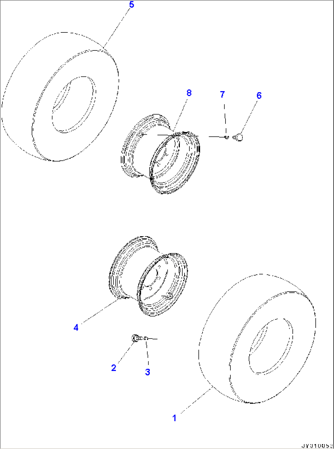 Tire and Rim (#60001-)