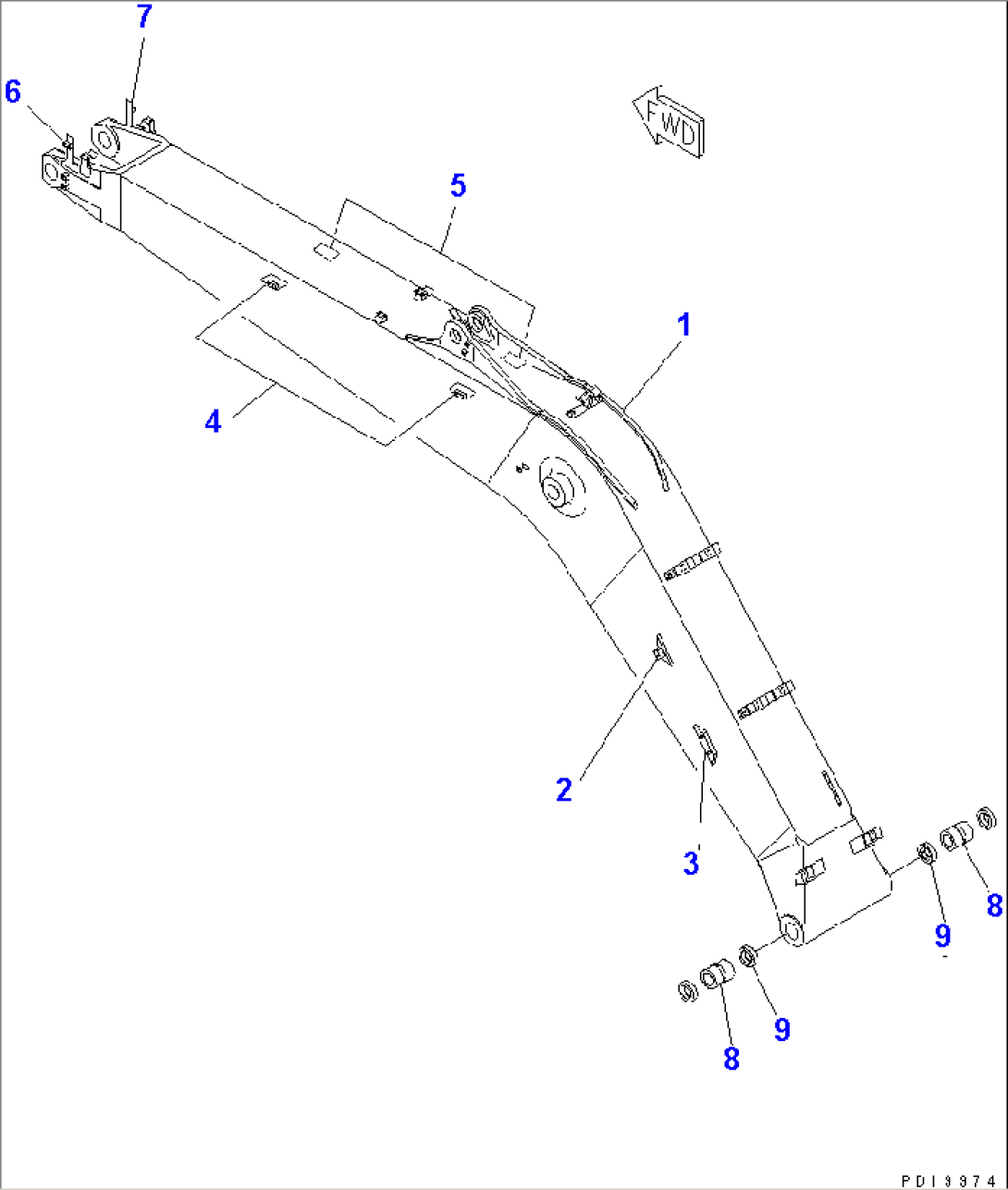BOOM (HEAVY DUTY) (FOR ADDITIONAL PIPING) (FOR COMPONENT)