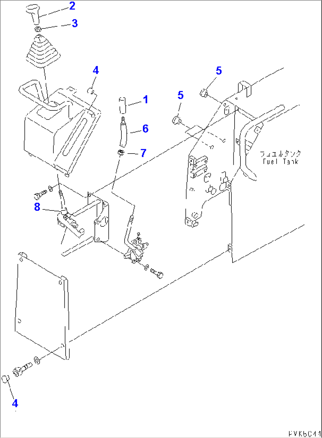 CONTROL KNOB (D20) (FOR ROPS CAB)