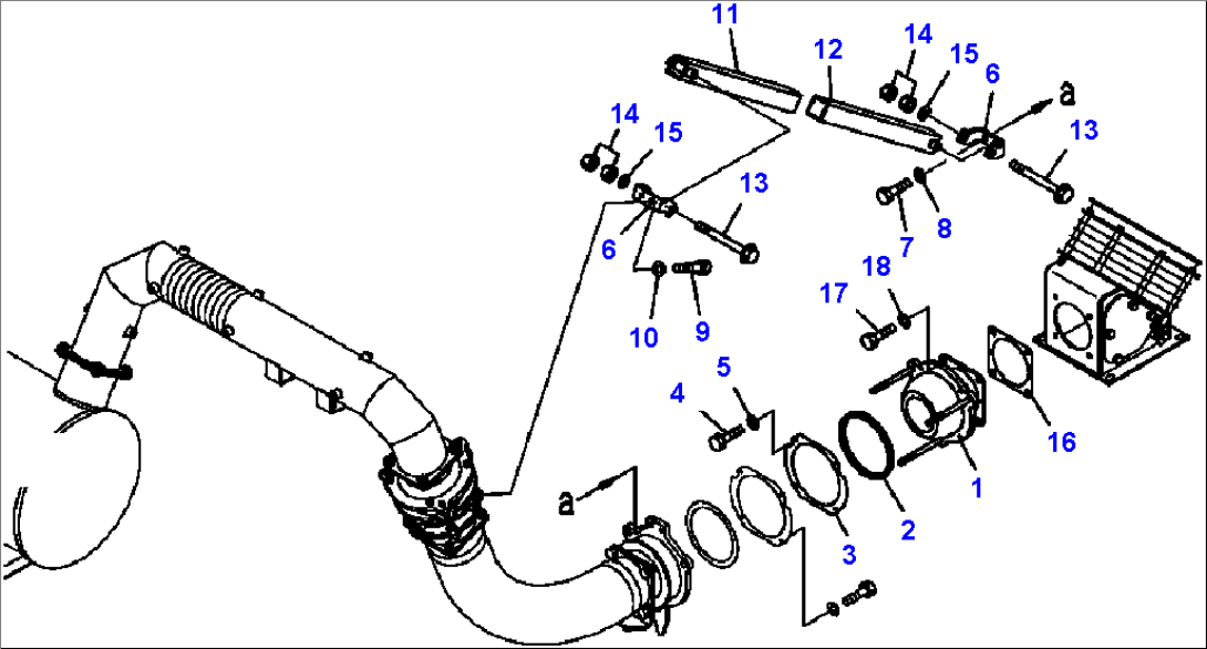 B0130-04A0 EXHAUST PIPING EXHAUST HEATING BODY (2/4)