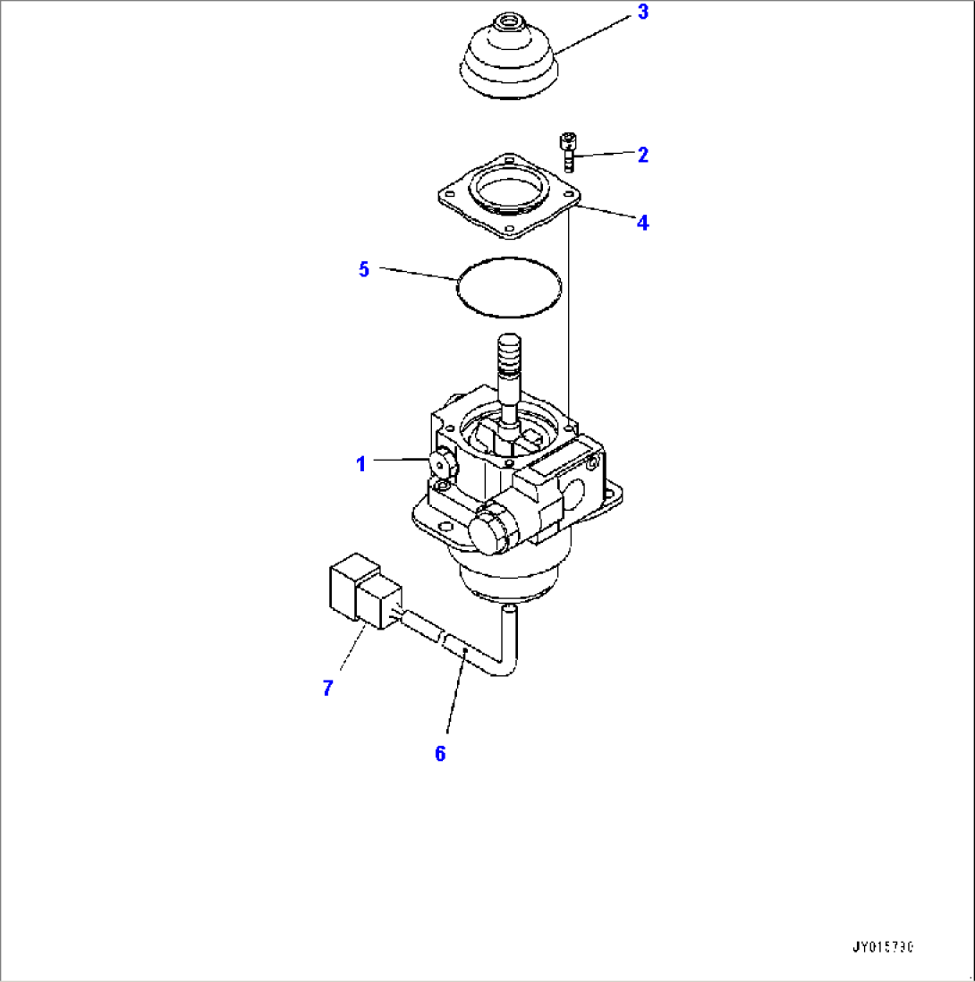 Floor Frame, PCCS (Palm Command Control System) Lever (#1006-)