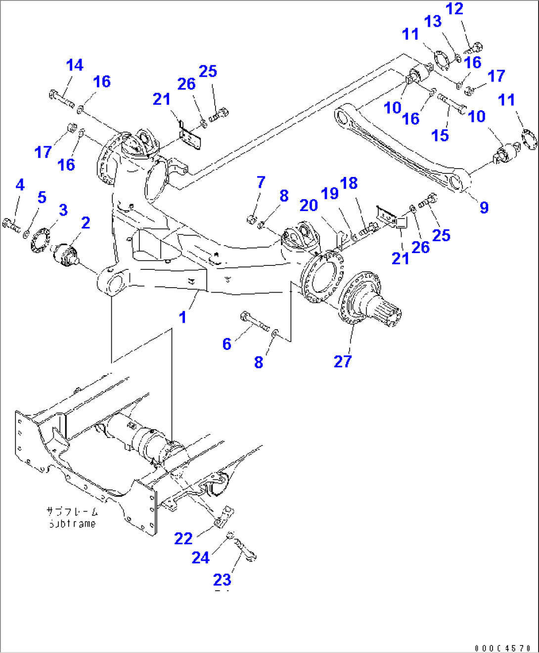 FRONT AXLE SUPPORT