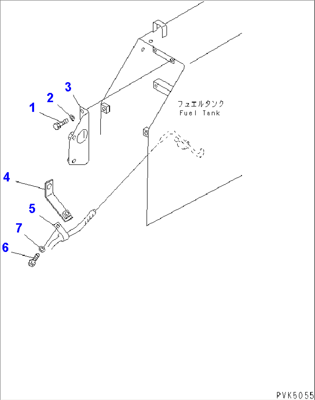 FUEL BRACKET (D20) (FOR 2 LEVER STEERING)