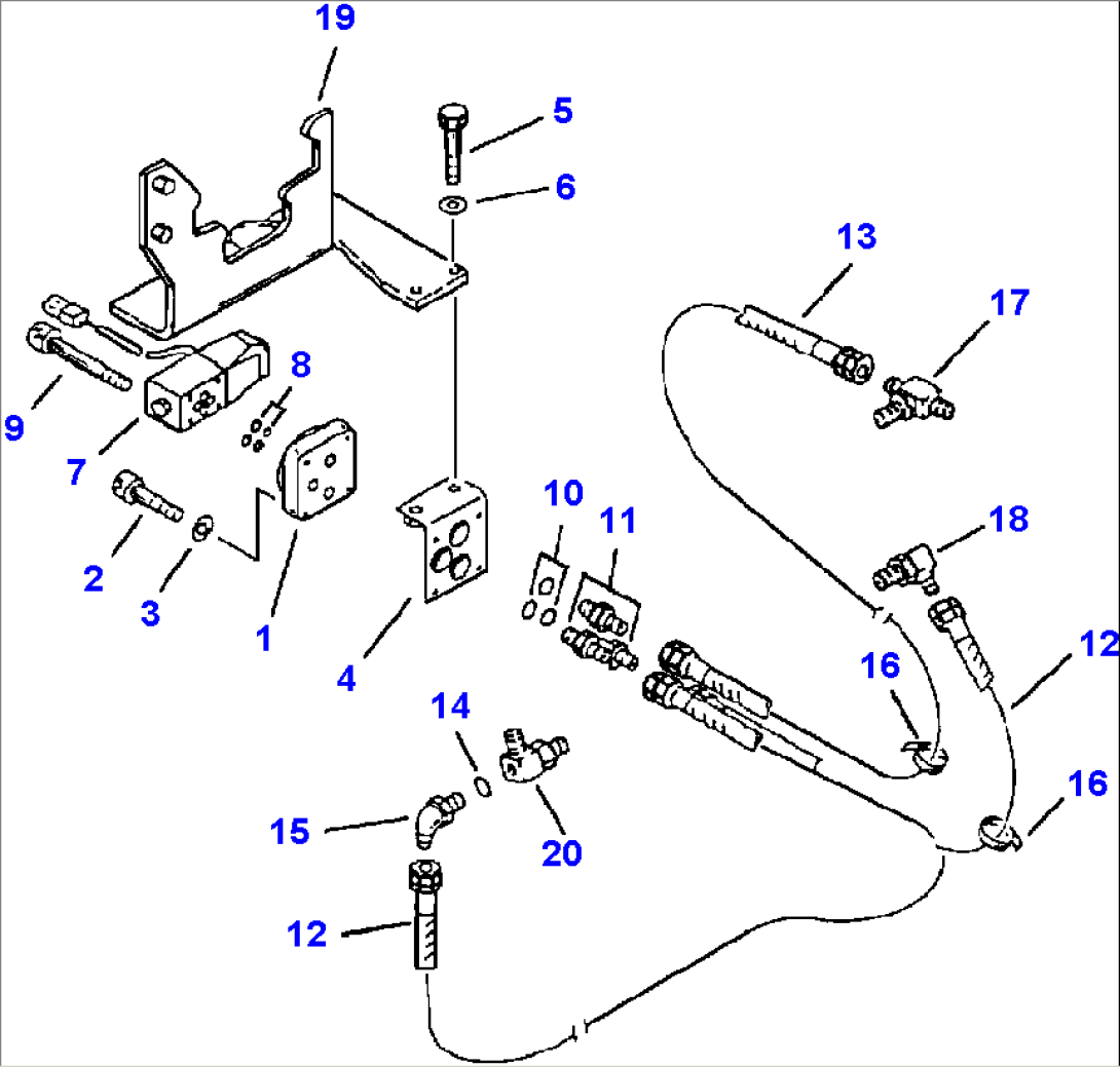 ARM FINE CONTROL SOLENOID VALVE PIPING