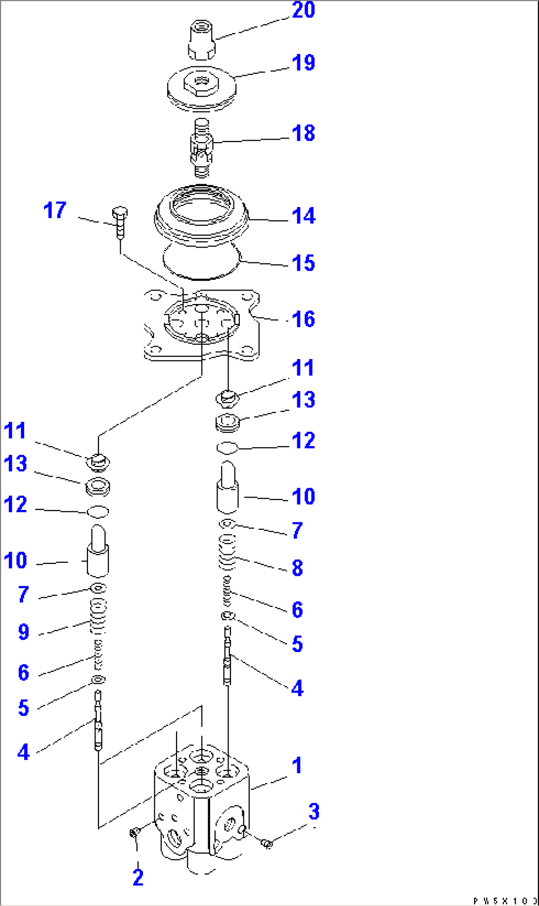 PPC VALVE (FOR WORK EQUIPMENT)(#11001-11026)