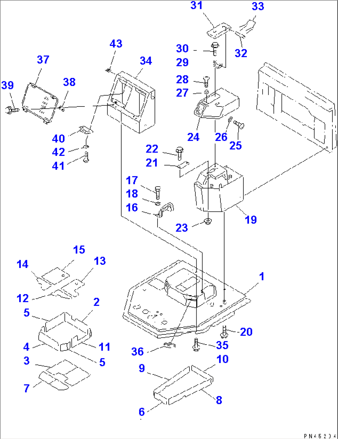 CONSOLE BOX (WITHOUT AIR CONDITIONER 1/2)