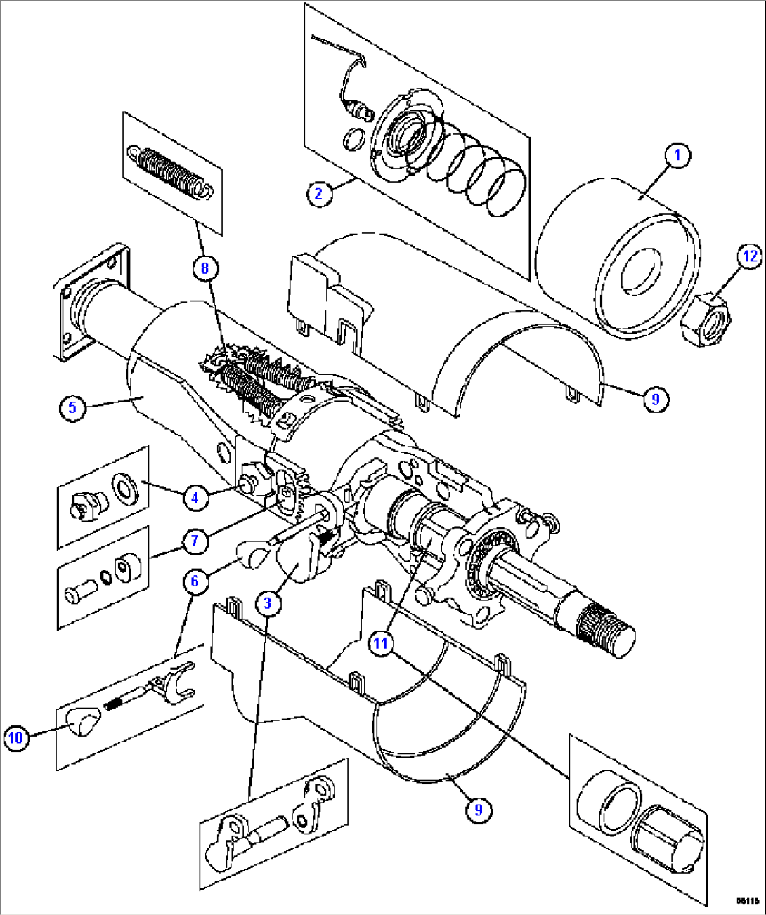 STEERING COLUMN XB8878