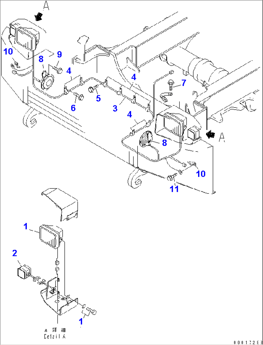 HEAD LAMP AND ELECTRICAL HARNESS