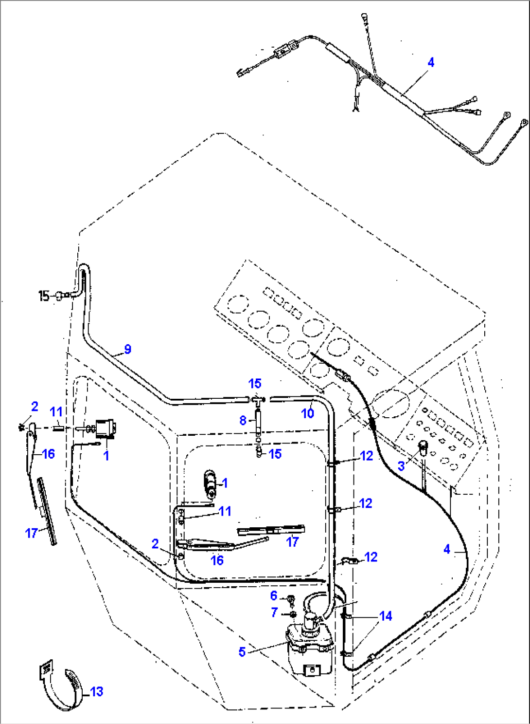 WINDSHIELD-WIPER-WASHER SYSTEM, REAR