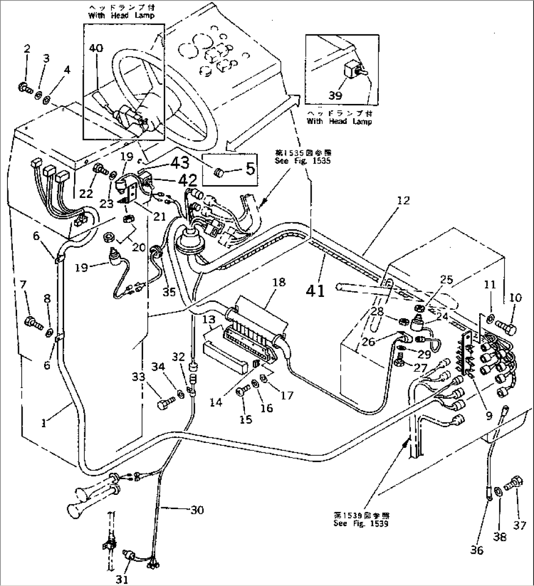 ELECTRICAL SYSTEM (CENTER LINE) (WITH DIFFERENTIAL LOCK)