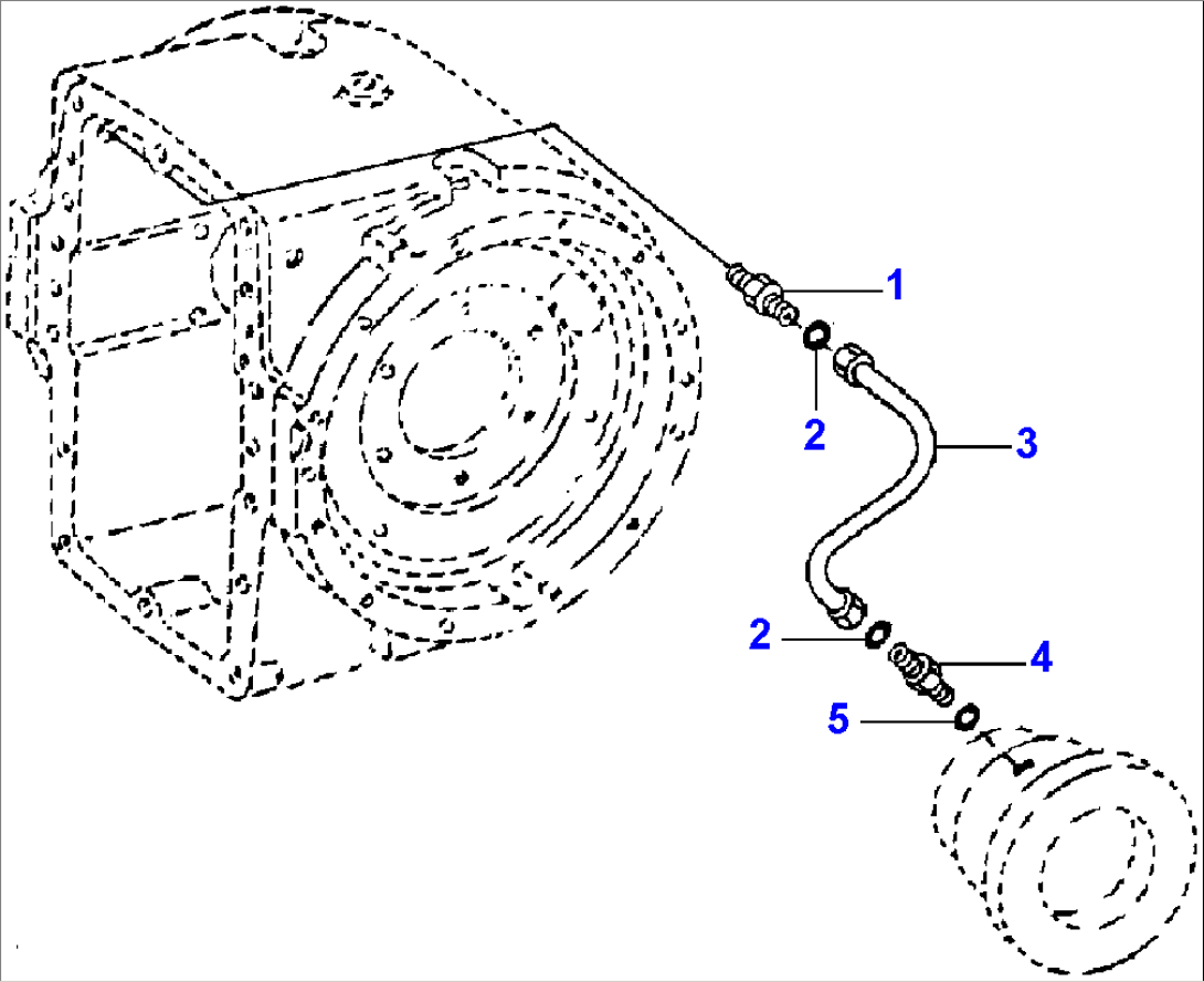 LOCK/UNLOCK DIFFERENTIAL CASE OIL LINES