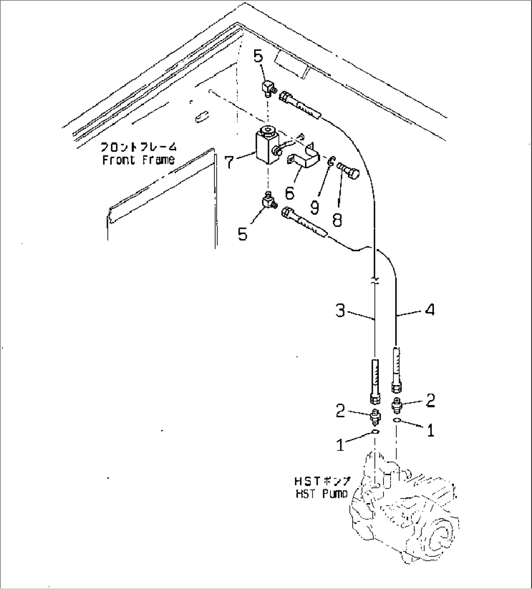 HYDRAULIC PIPING (BYPASS VALVE LINE)(#2191-2700)