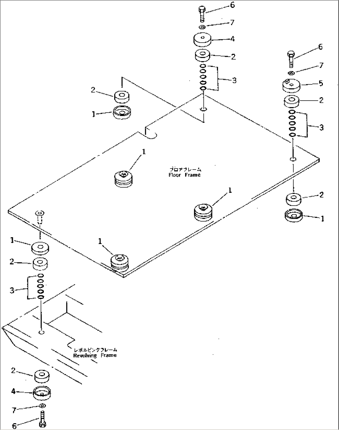FLOOR FRAME MOUNT (FOR LONG LEVER CONTROL)