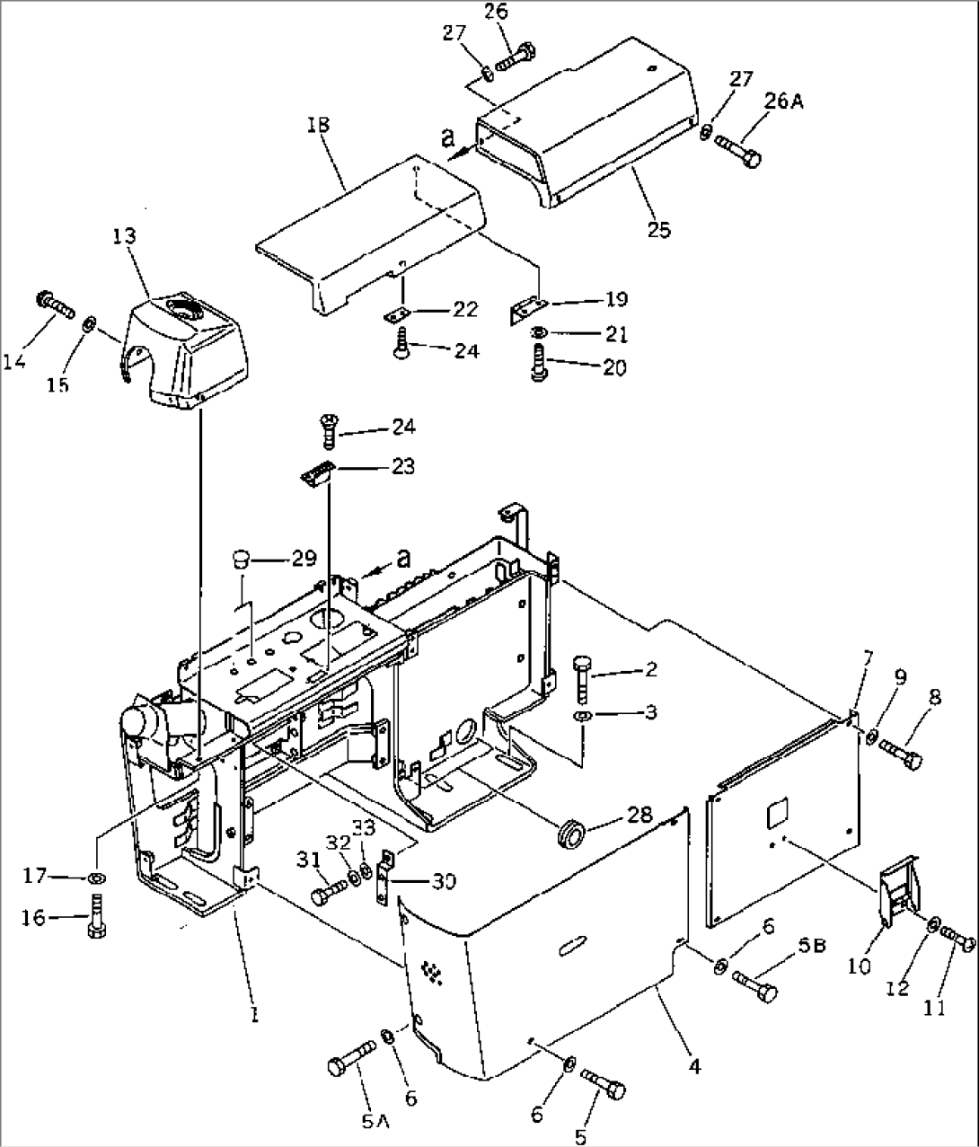 PANEL STAND (FOR LONG LEVER CONTROL) (#45001-57468¤57493-58018)