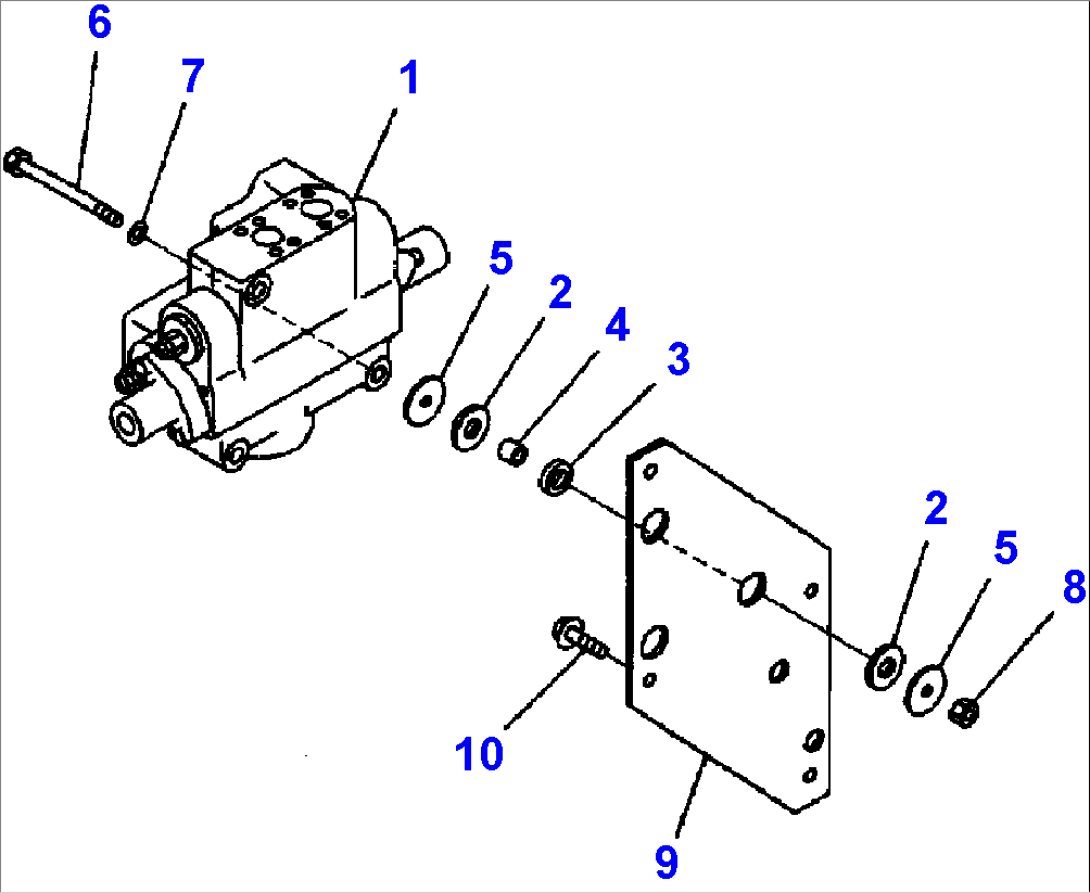 FIG. H0122-01A0 STEERING DEMAND VALVE AND MOUNTING