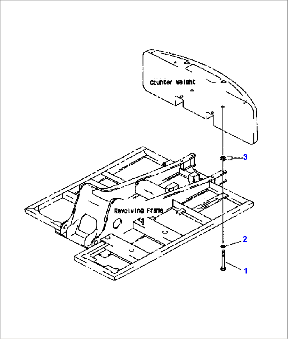 COUNTER WEIGHT MOUNTING