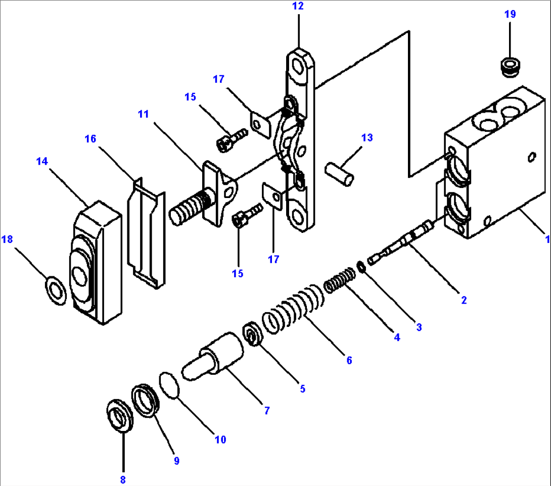 K4202-02A1 LOADER CONTROLS PPC VALVE (3-SPOOL VALVE)