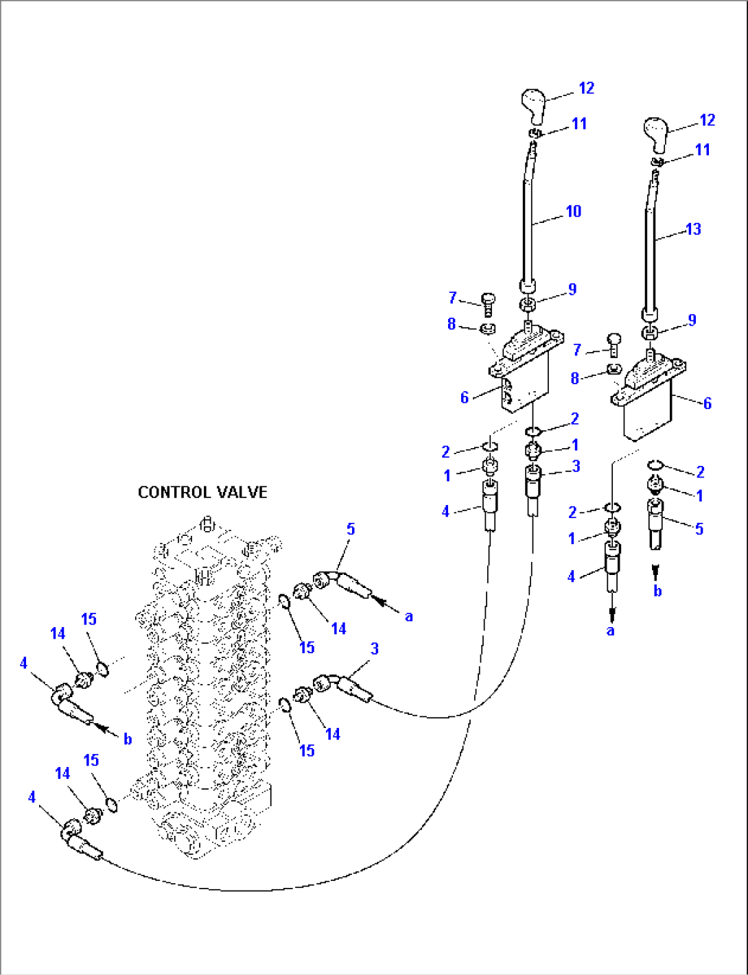 OUTRIGGER CONTROL LEVER (1/2)