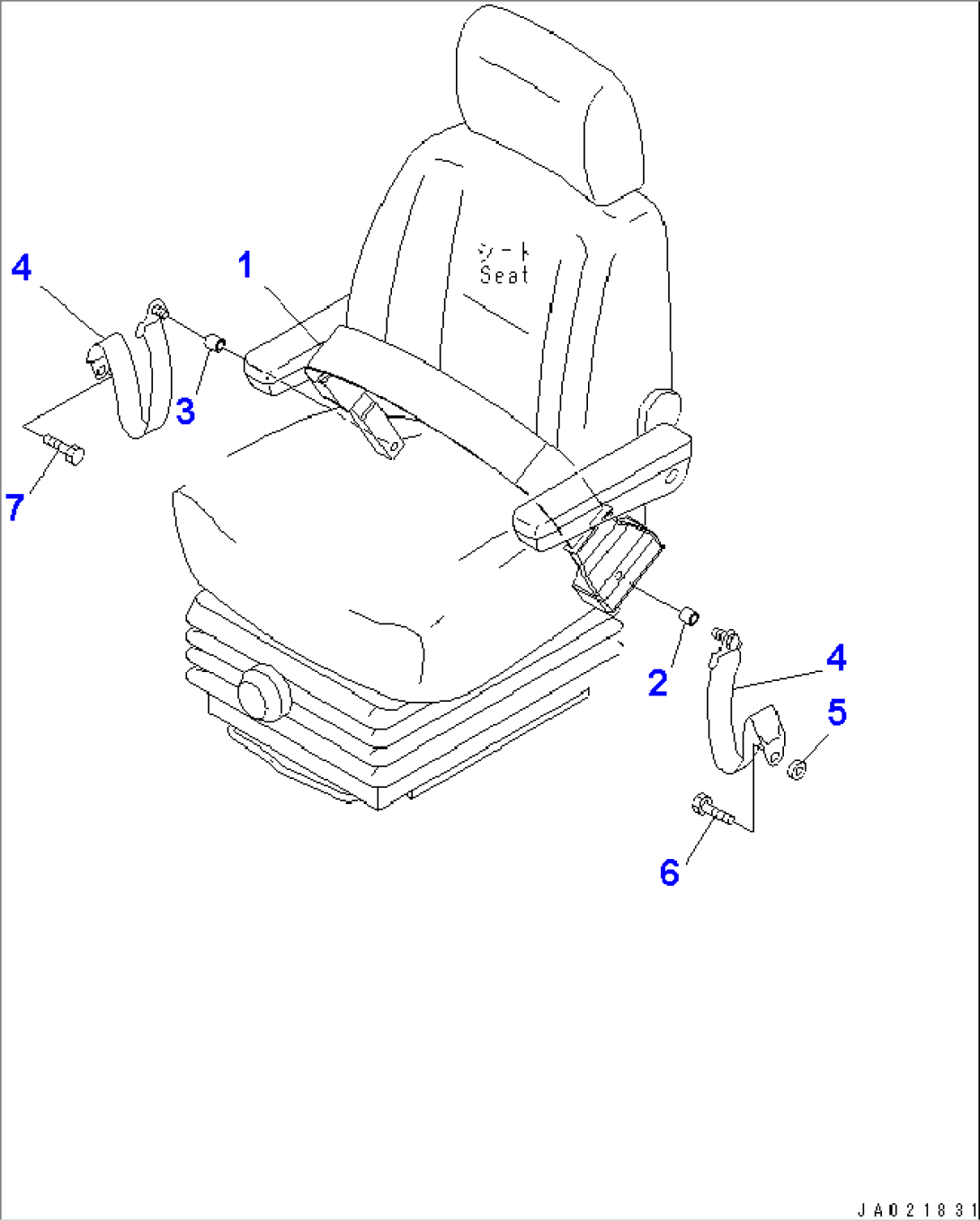 SEAT BELT (78 MM) (WIND UP TYPE)