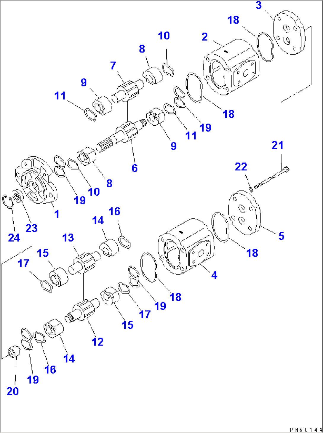 HYDRAULIC PUMP(#6033-)