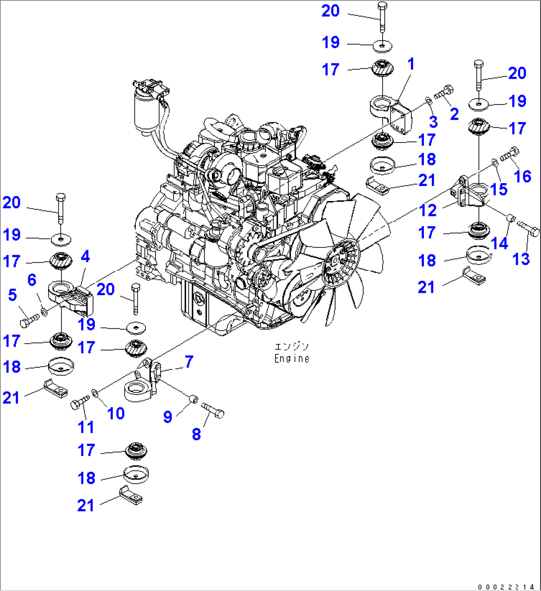 ENGINE MOUNTING PARTS