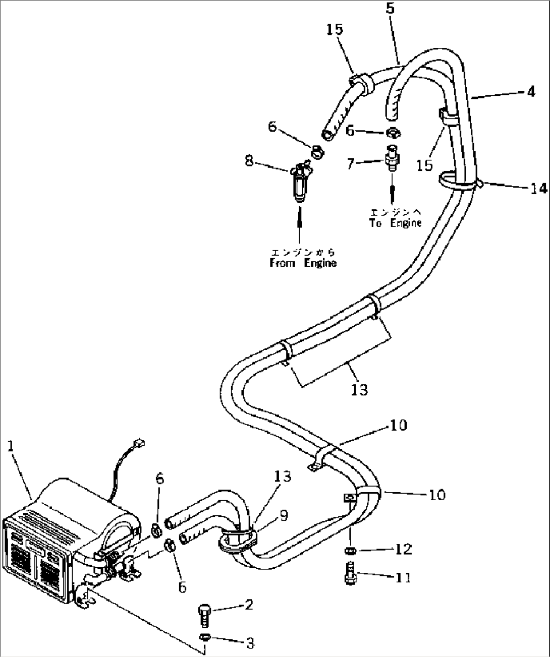 CAR HEATER PIPING