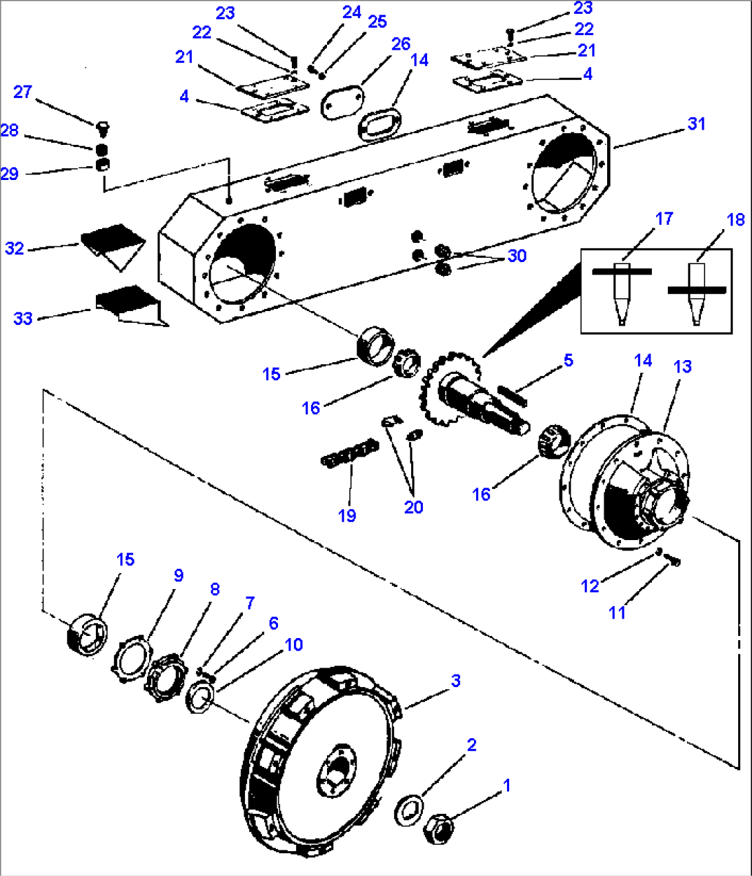 TANDEM DRIVE WITH PLANETARY FINAL DRIVE