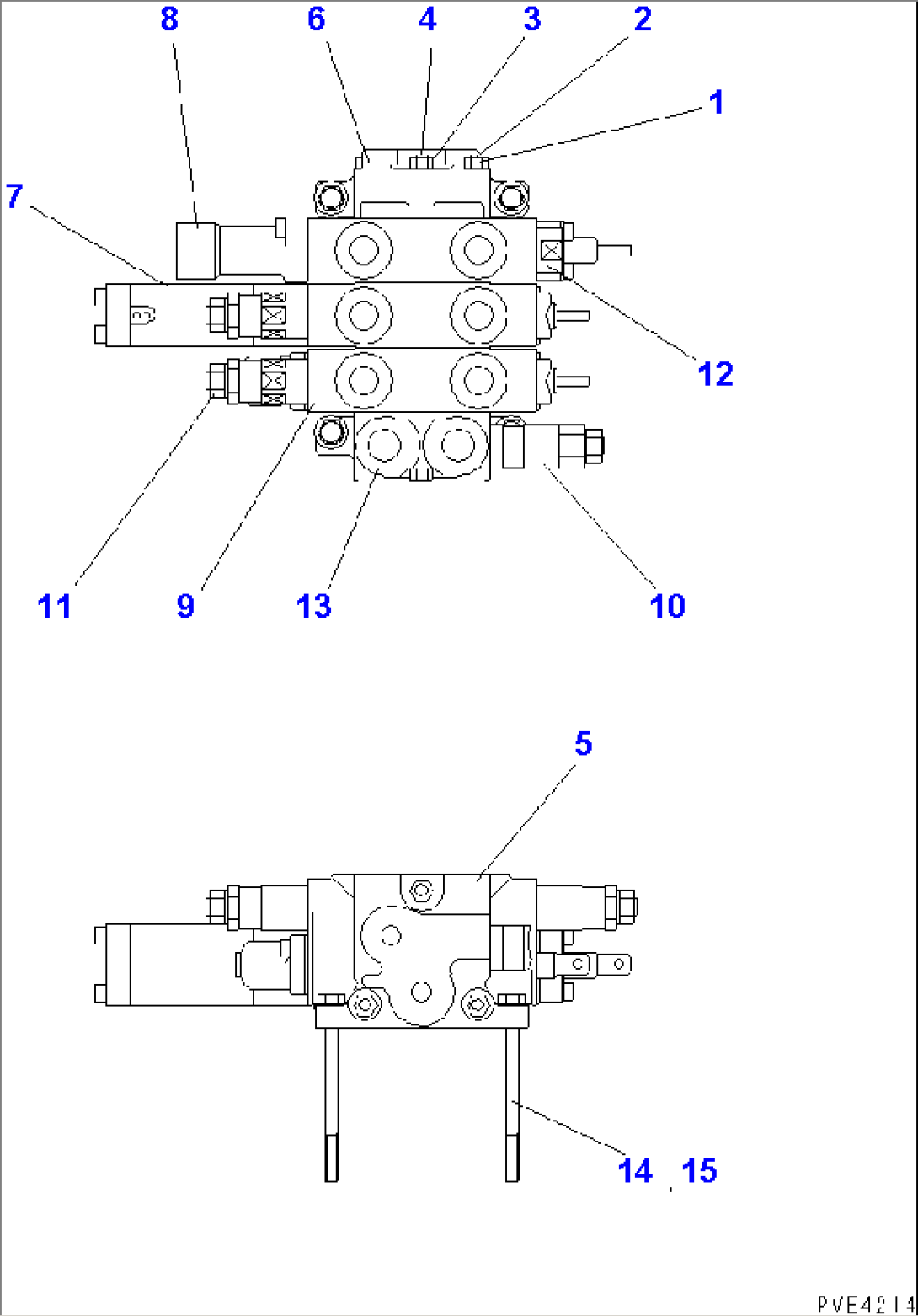 3-SPOOL CONTROL VALVE (INNER PARTS)