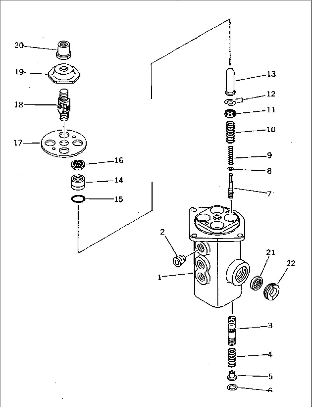 LEFT CONTROL STAND (PPC VALVE)