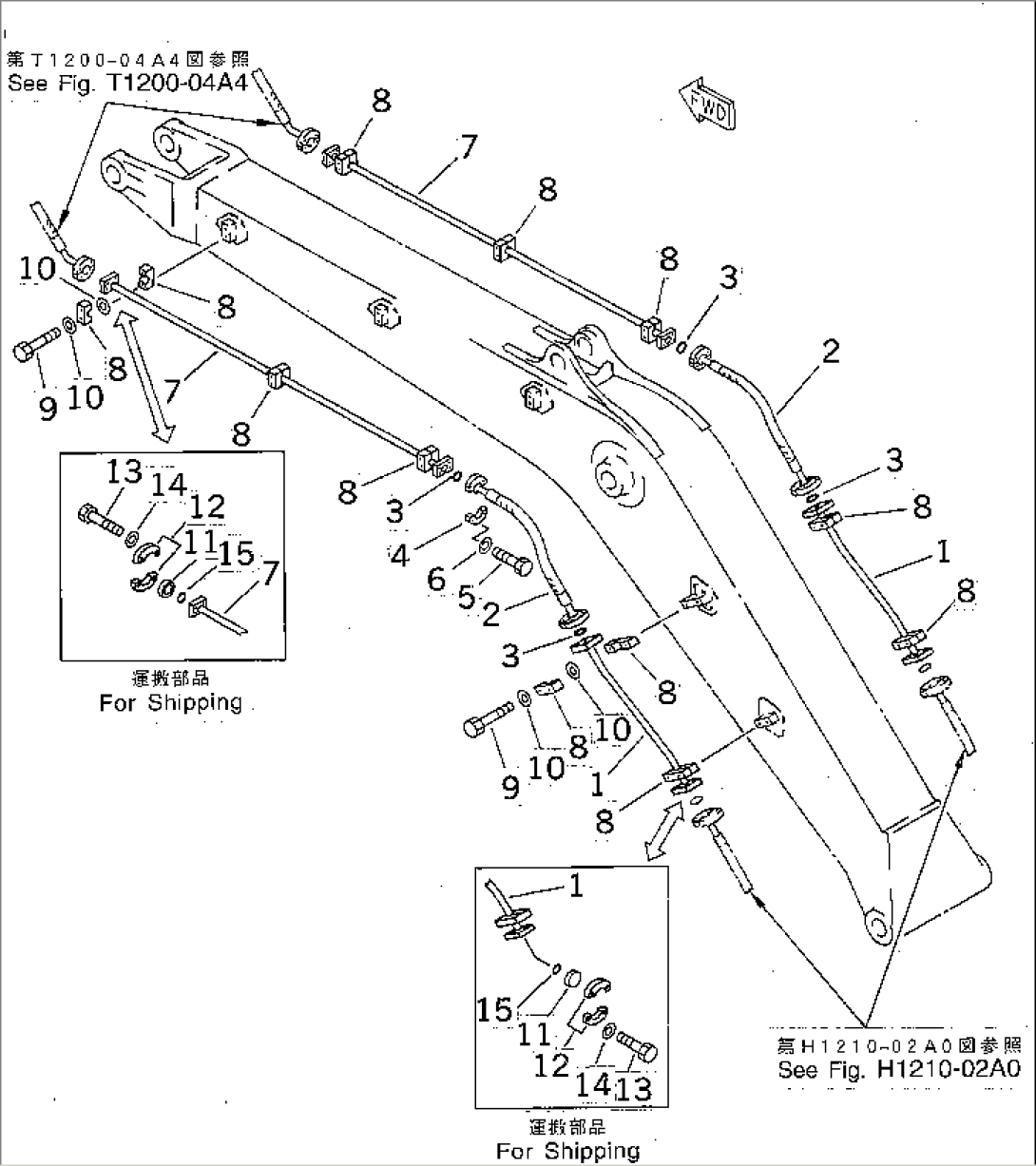 BOOM (ADDITIONAL PIPING)