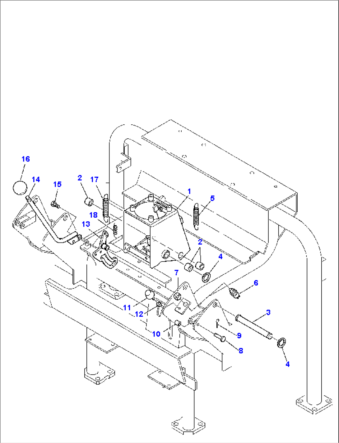 SUPPORT L.H. PPC VALVE