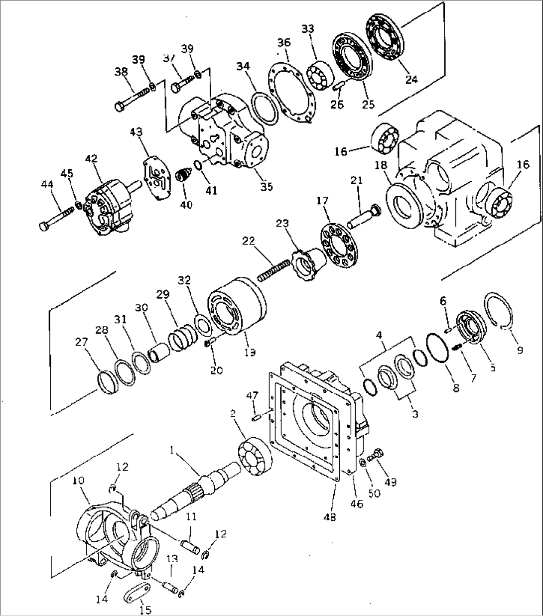 HYDRAULIC PUMP (FOR TRAVEL) (2/2)