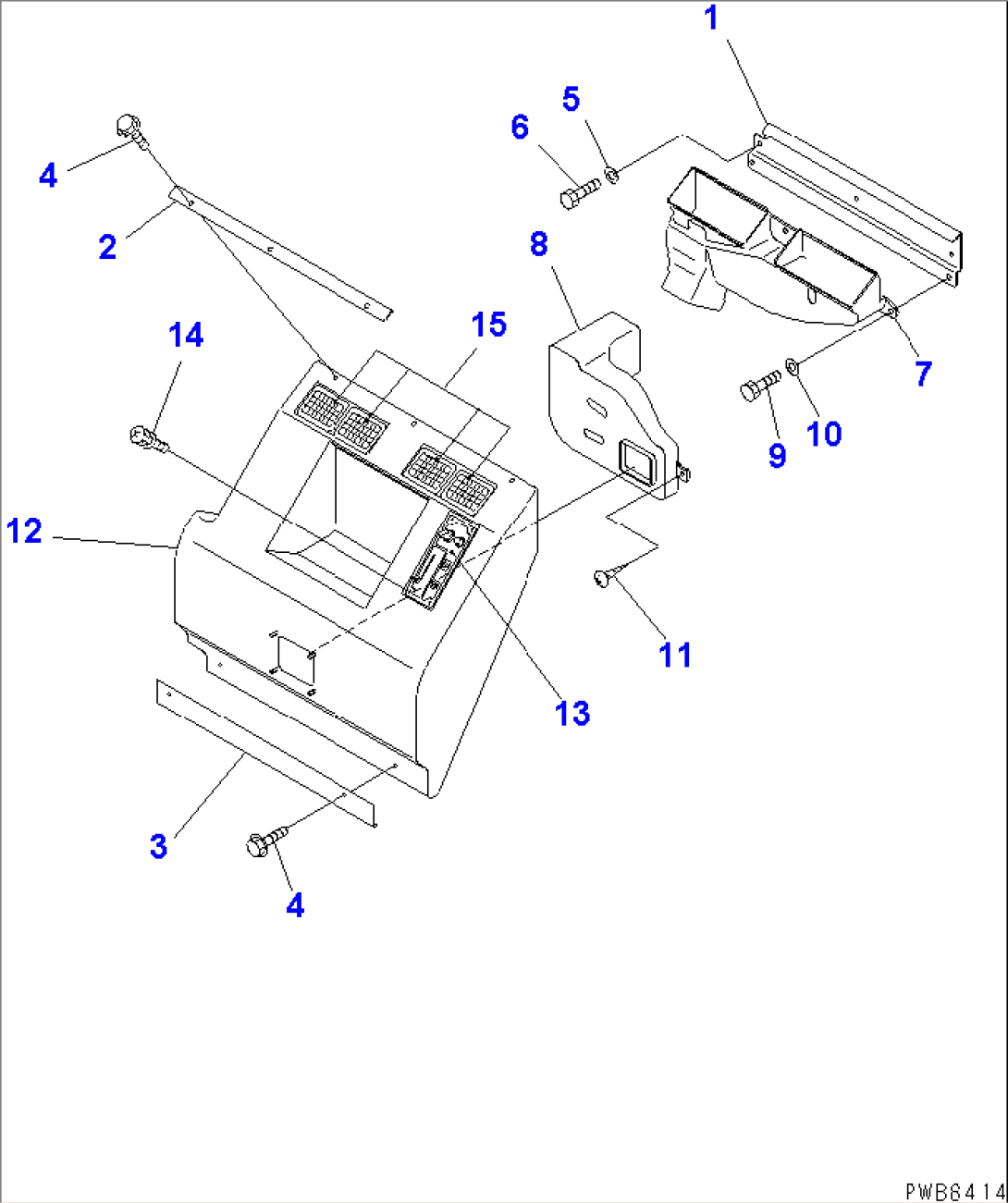SEAT REAR COVER (WITH SPEAKER) (WITH AIR CONDIYIONER)(#12001-)