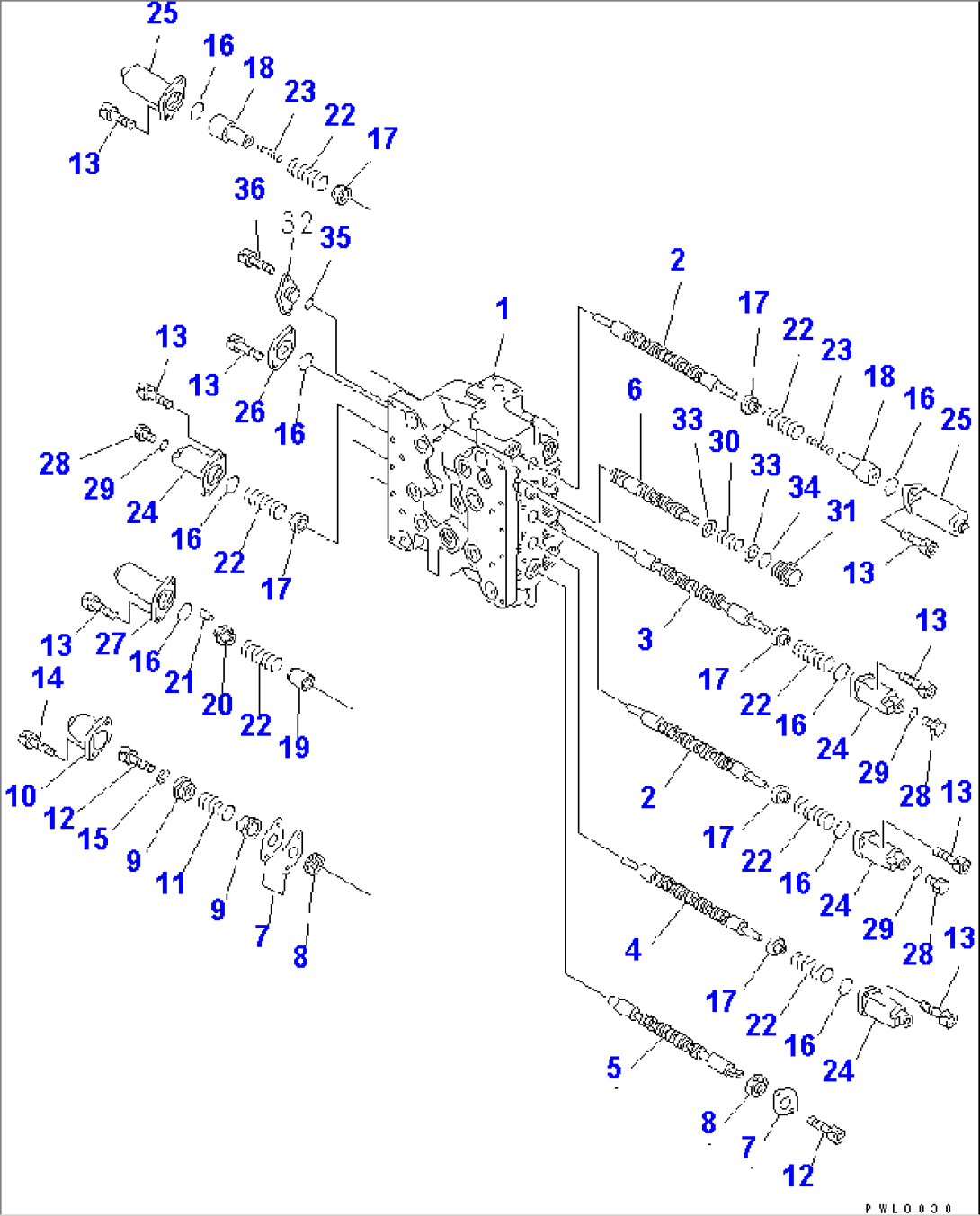 MAIN VALVE (7/8) (FOR OFFSET BOOM)(#10126-)