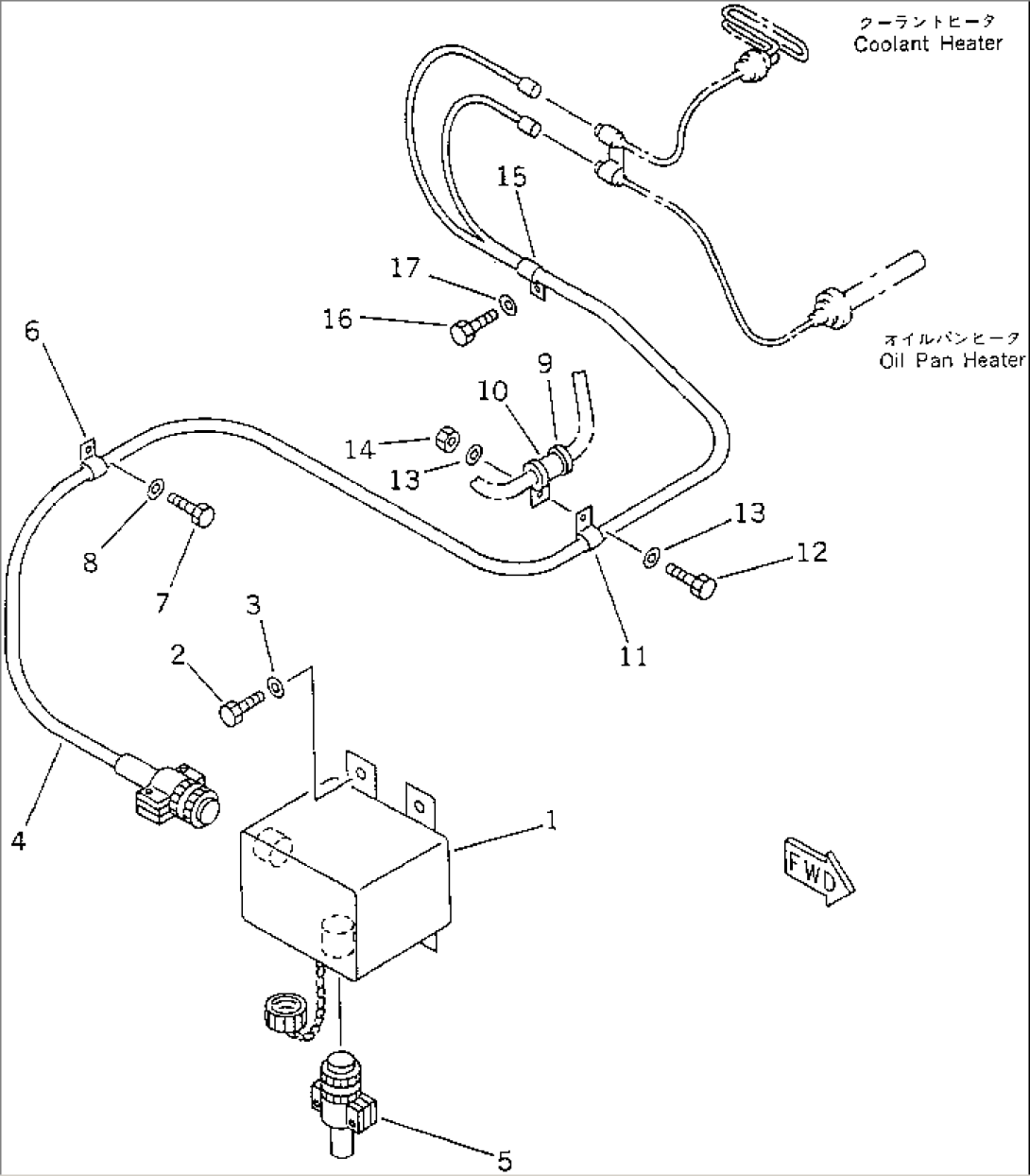 OIL PAN HEATER AND COOLANT HEATER UNIT