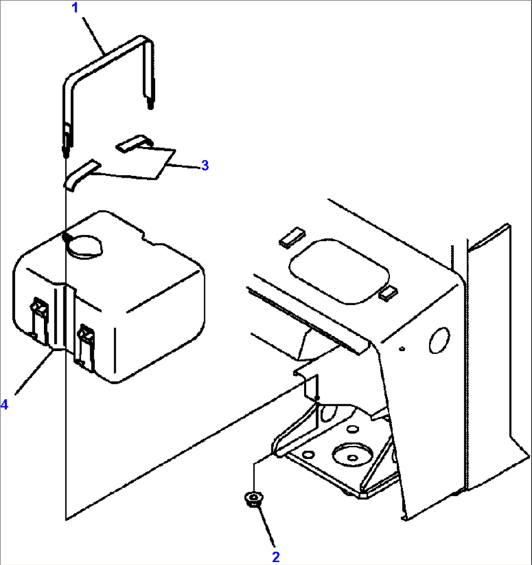 FIG. K0210-16A0 CAB - WASHER TANK
