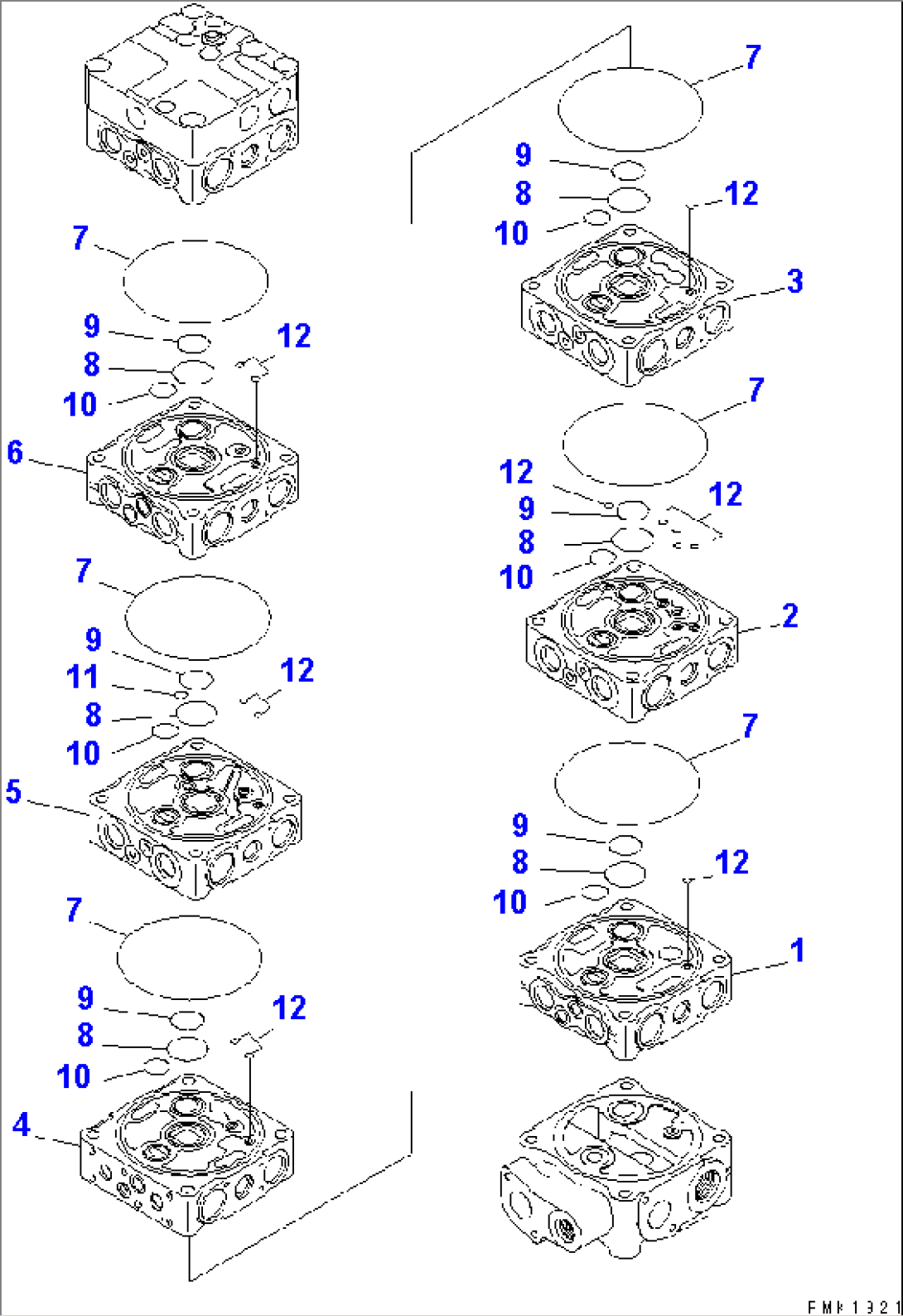 MAIN VALVE (7-VALVE) (1/13) (FOR ATTACHMENT)
